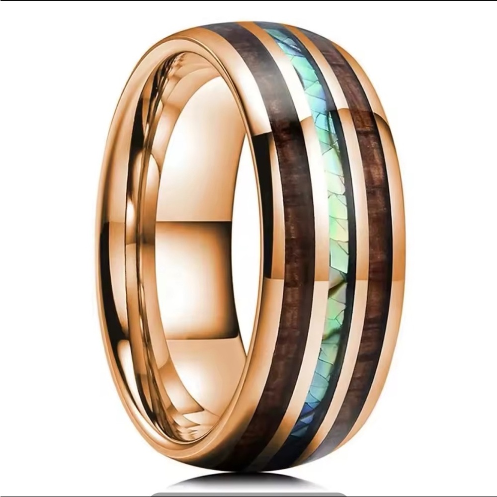 Fashion 8mm Men Woman Stainless Ring